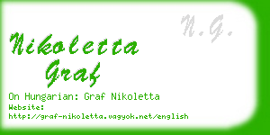 nikoletta graf business card